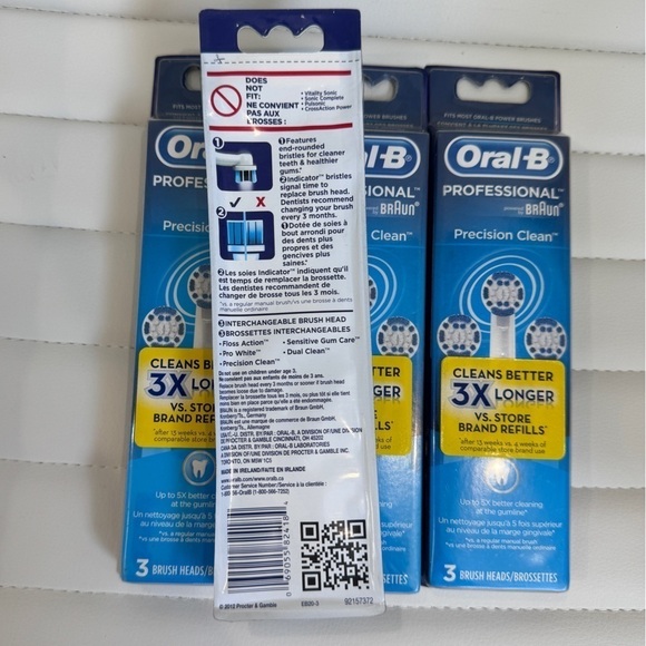 Oral-b Professional Precision Clean Brush Heads Lot of 12 - Picture 2 of 2